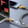 •        كابل شاحن USB متعدد 15 سم، شحن سريع 65 واط 3 في 1  (Lightning, Type-C & Micro USB) - Image 4